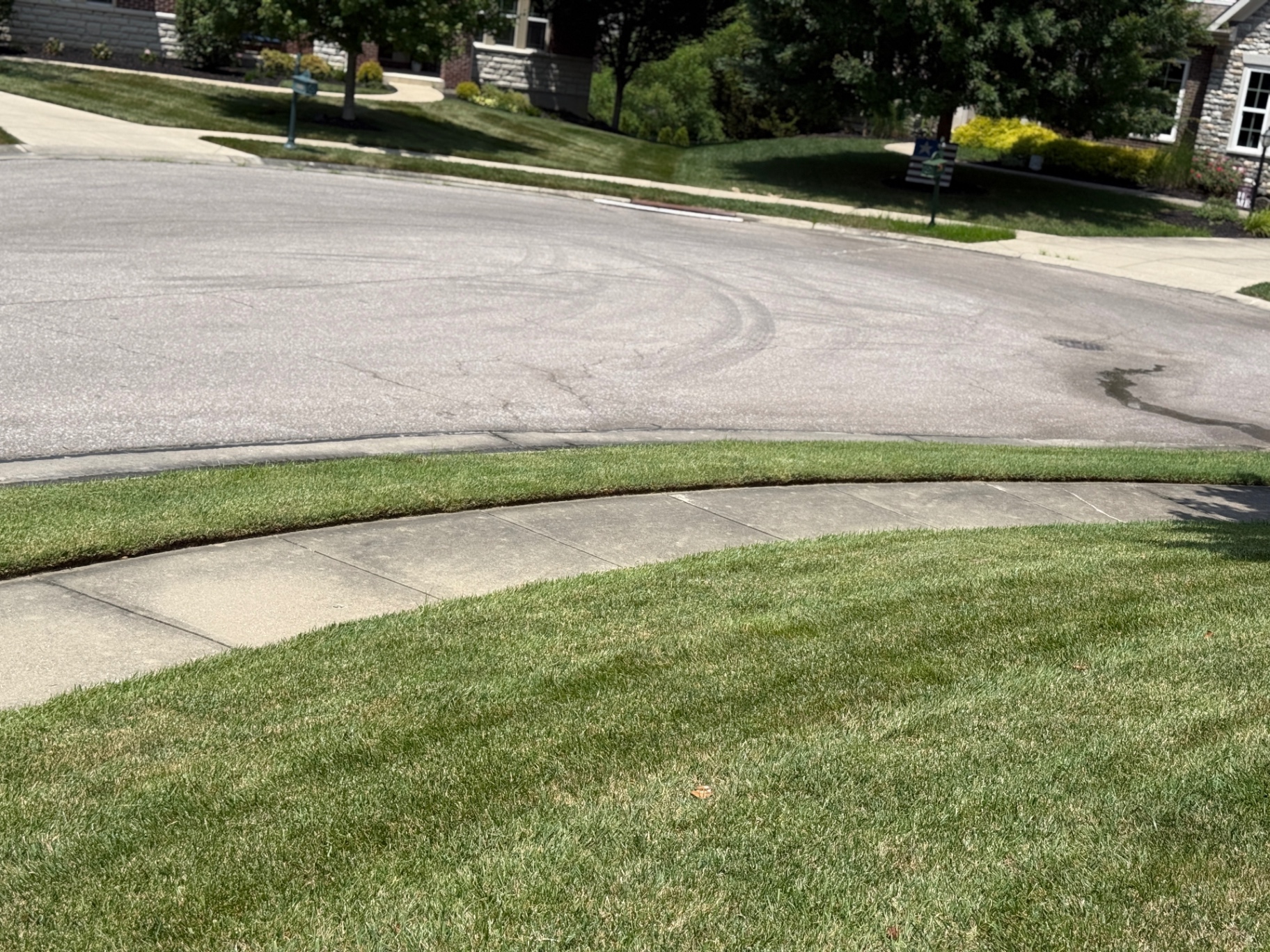 Before  sidewalk cleaing in Union, KY