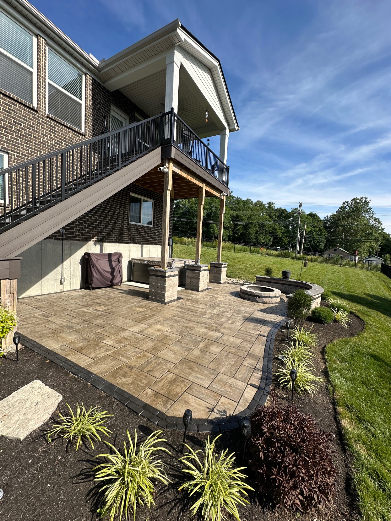 After paver patio & fire pit seal in Northern Kentucky